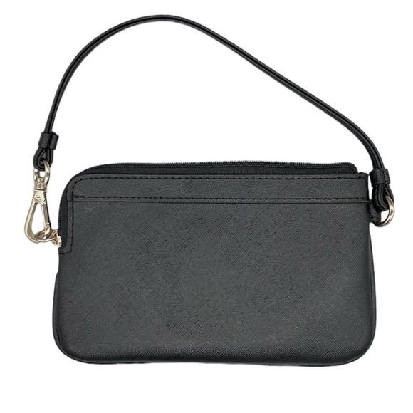 DKNY black leopard print wristlet gold logo retro Y2K 90’s - Picture 4 of 11